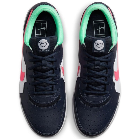 Nike Court Zoom Lite 3 Tennis Men's Shoe Obsidian/pink/green Nike Court Zoom Lite 3 Tennis Men's Shoe Obsidian/pink/green