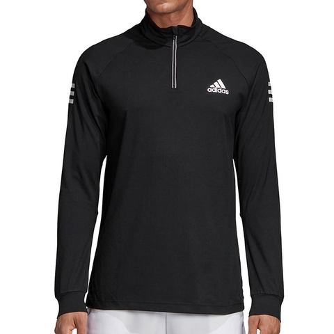 Adidas Club 1/4 Zip Midlayer Men's Tennis Top Black