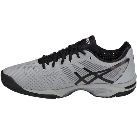Asics Gel Solution Speed 3 Men S Tennis Shoe Grey Black Asics Gel Solution Speed 3 Men S Tennis Shoe Grey Black