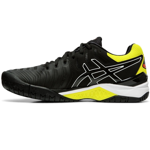 Asics Resolution Tennis Shoe Black/yellow