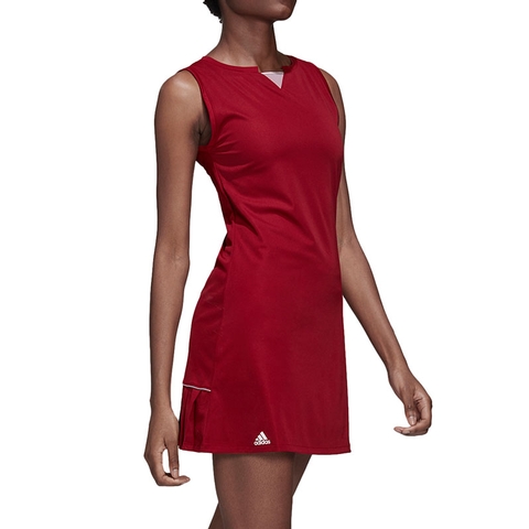 burgundy adidas dress