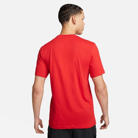 red nike dri fit shirt