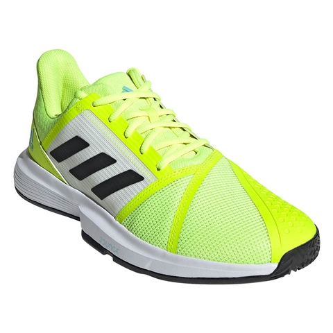 Adidas CourtJam Bounce Tennis Shoe Yellow/black