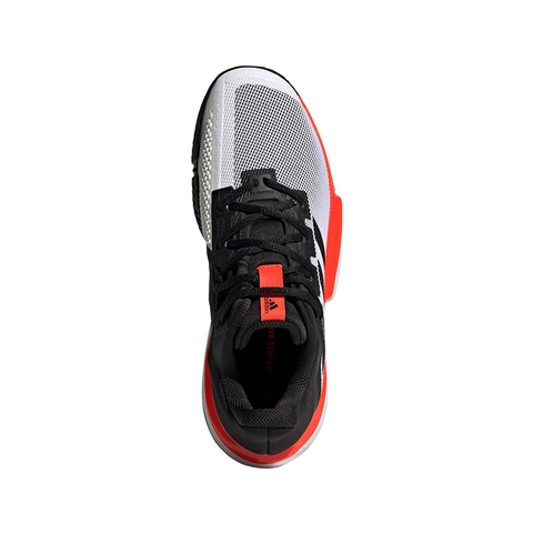 Styrke Brobrygge Squeak Adidas Solematch Bounce Men's Tennis Shoe Black/white/red