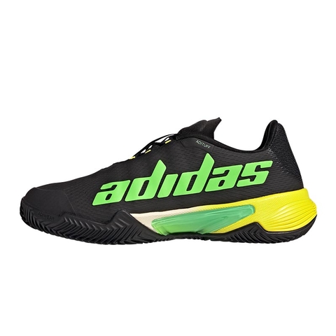 draaipunt Open Contractie Adidas Barricade Clay Men's Tennis Shoe Black/green/yellow