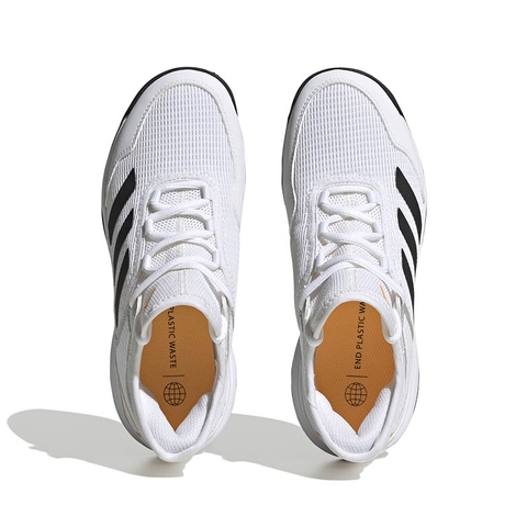 Adidas Ubersonic Junior Tennis Shoe White/black/gold