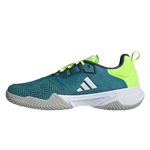 promedio herramienta en términos de Adidas Barricade Men's Tennis Shoe Green/lemon/white