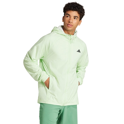 Adidas Semi Transparent Full Zip Jacket M Green Spark Size XL
