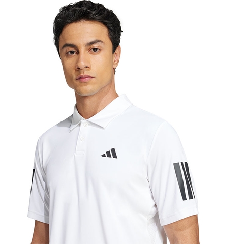 adidas Club 3-Stripe Men's Tennis Polo White