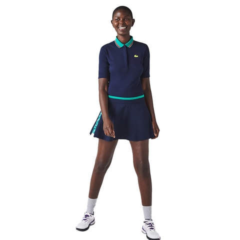 Lacoste Women's Tennis Skirt Navy/green