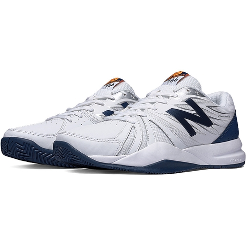 New Balance MC 786 D Men`s Tennis Shoe / Standard Width White/blue