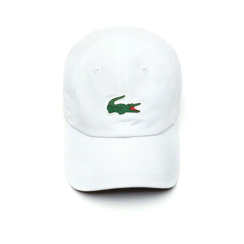 white lacoste hat