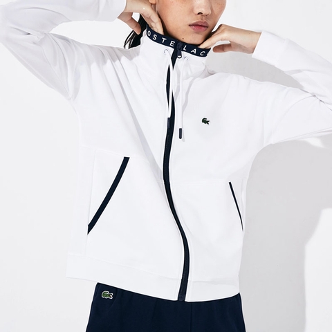 white lacoste jacket