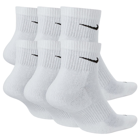 Nike 6 Pack Everyday Cushioned Ankle Socks White