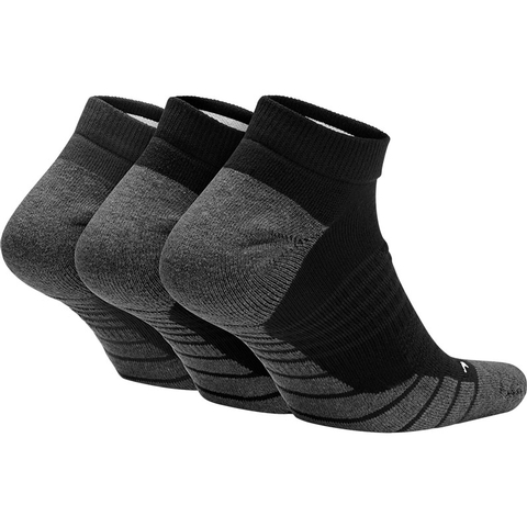 Nike 3 Max Cushion No Show Tennis Socks Black/white