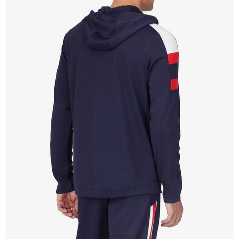 Fila Heritage 1/4 Zip Men's Tennis Hoodie Navy