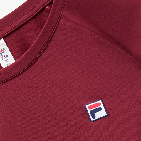 Fila Long Sleeve Uv Blocker Women's Tennis Top Cabernet
