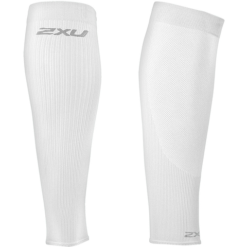 Melting Materialisme hamburger 2XU Compression Calf Sleeve White/white