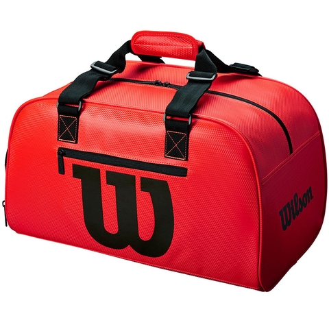 red tennis bag